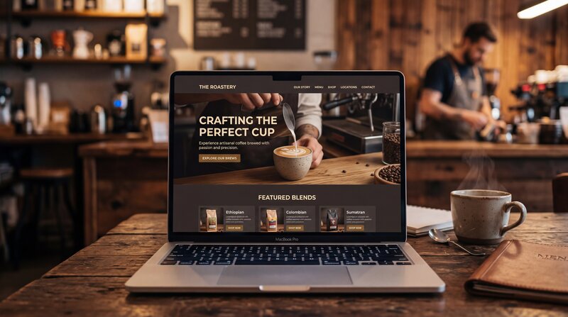 Coffee shop website template